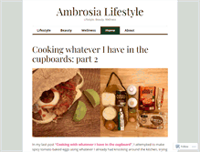 Tablet Screenshot of ambrosialifestyle.com